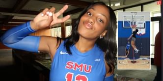 Who is Natalia Newsome? Meet the SMU volleyball star who has caught LeBron James & Sue Bird's attention with her viral jump