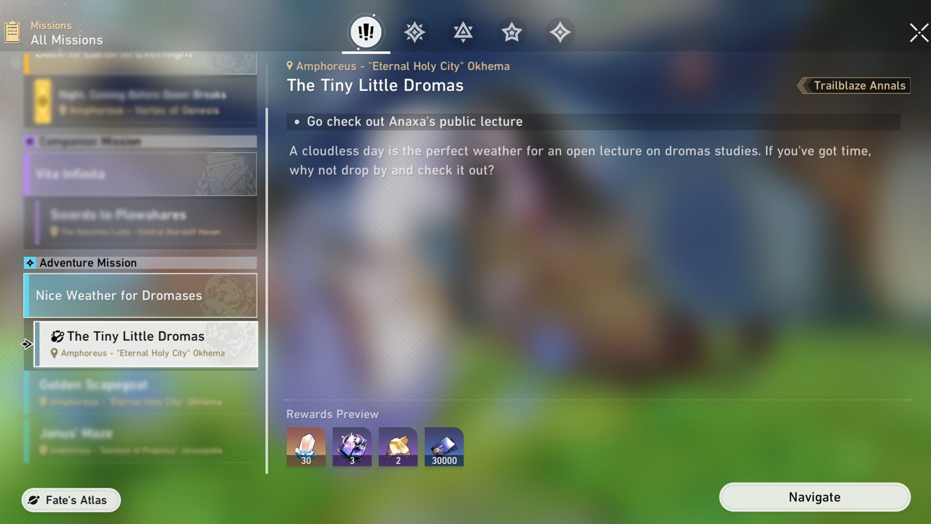 You can begin the corresponding quest from the Events tab (Image via Sportskeeda Gaming/HoYoverse)
