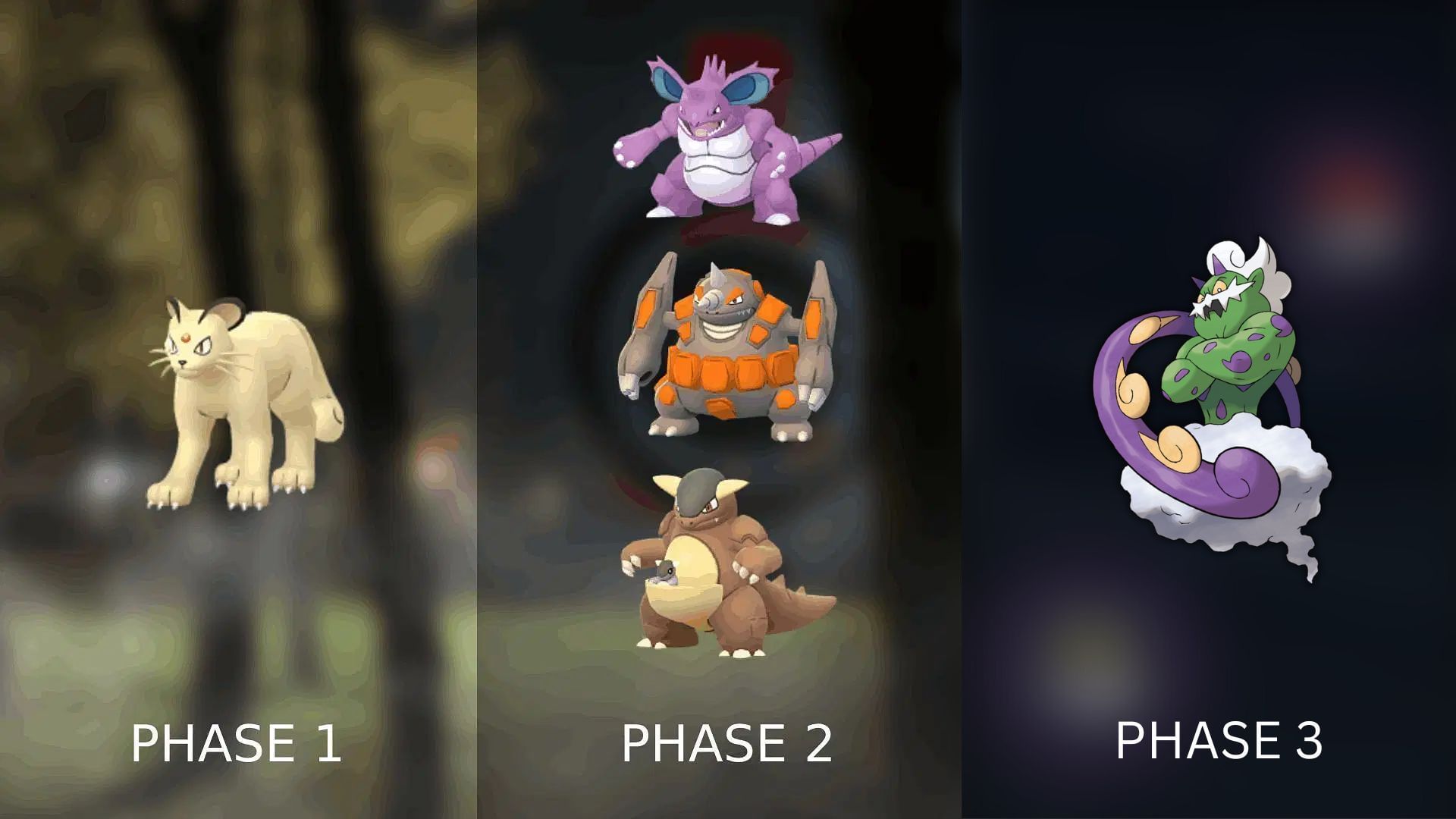 Pokemon GO Giovanni lineup (Image via The Pokemon Company)