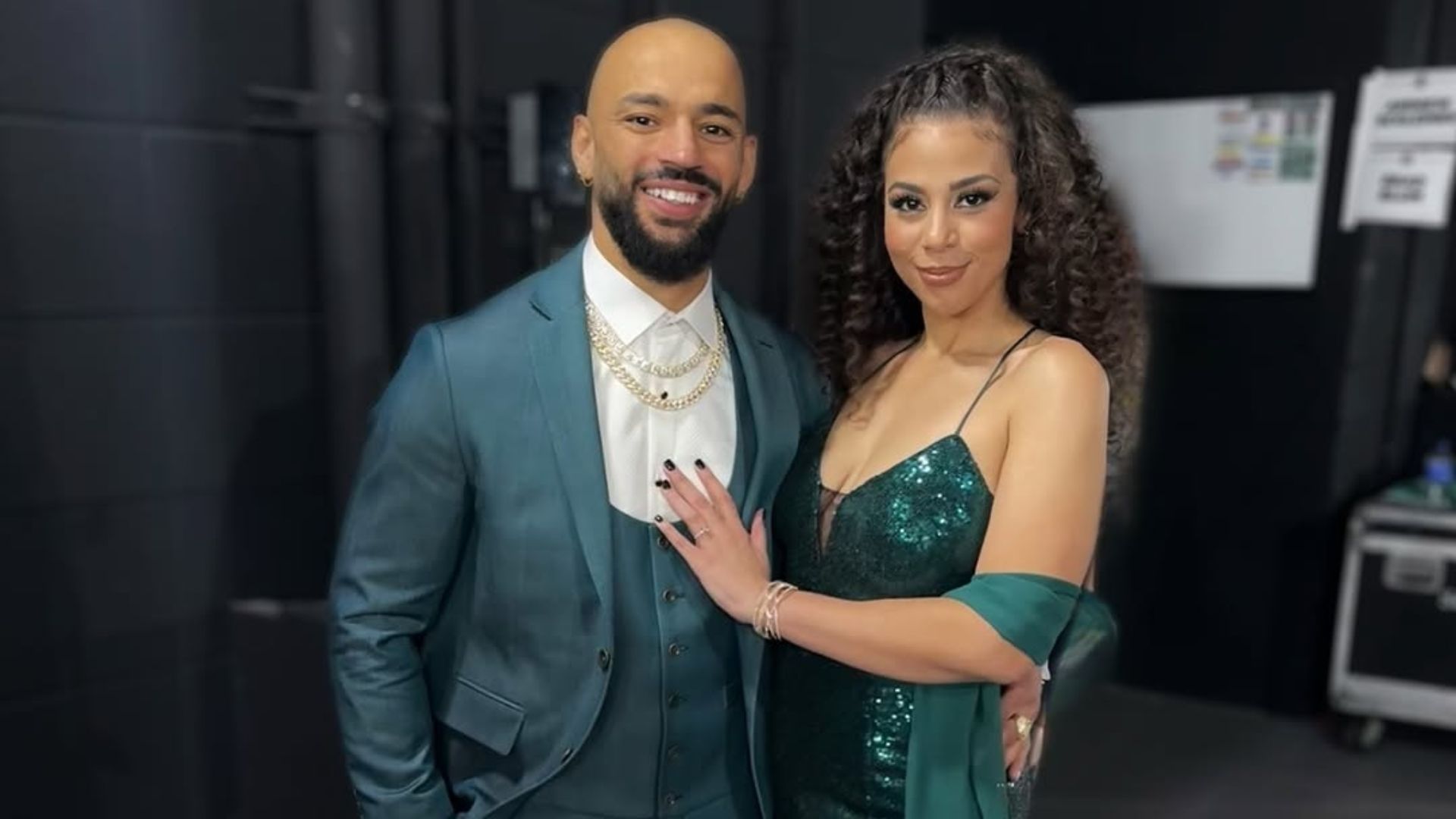 Ricochet with his wife Samantha Irvin (Image via their Instagram)