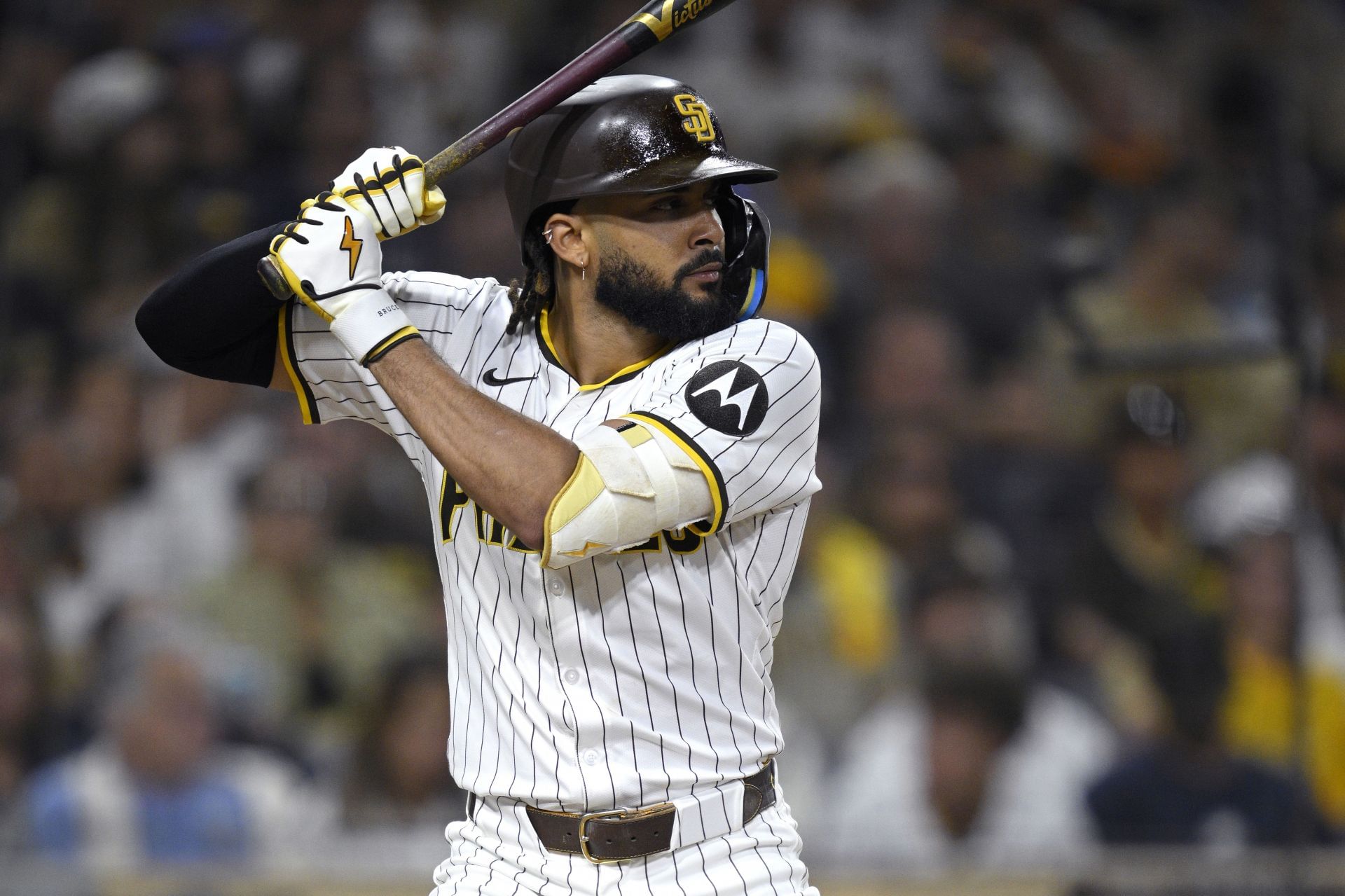 Fernando Tatis Jr. in action against the Colorado Rockies - Source: Getty