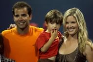Pete Sampras and Bridgette Wilson pictured with their son Ryan | Image Source: Getty