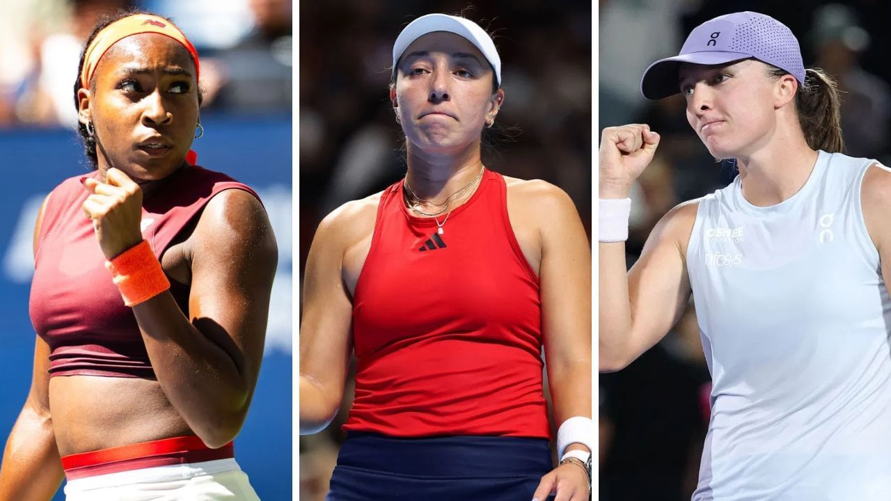 Coco Gauff (L), Jessica Pegula and Iga Swiatek | Image Source: Getty