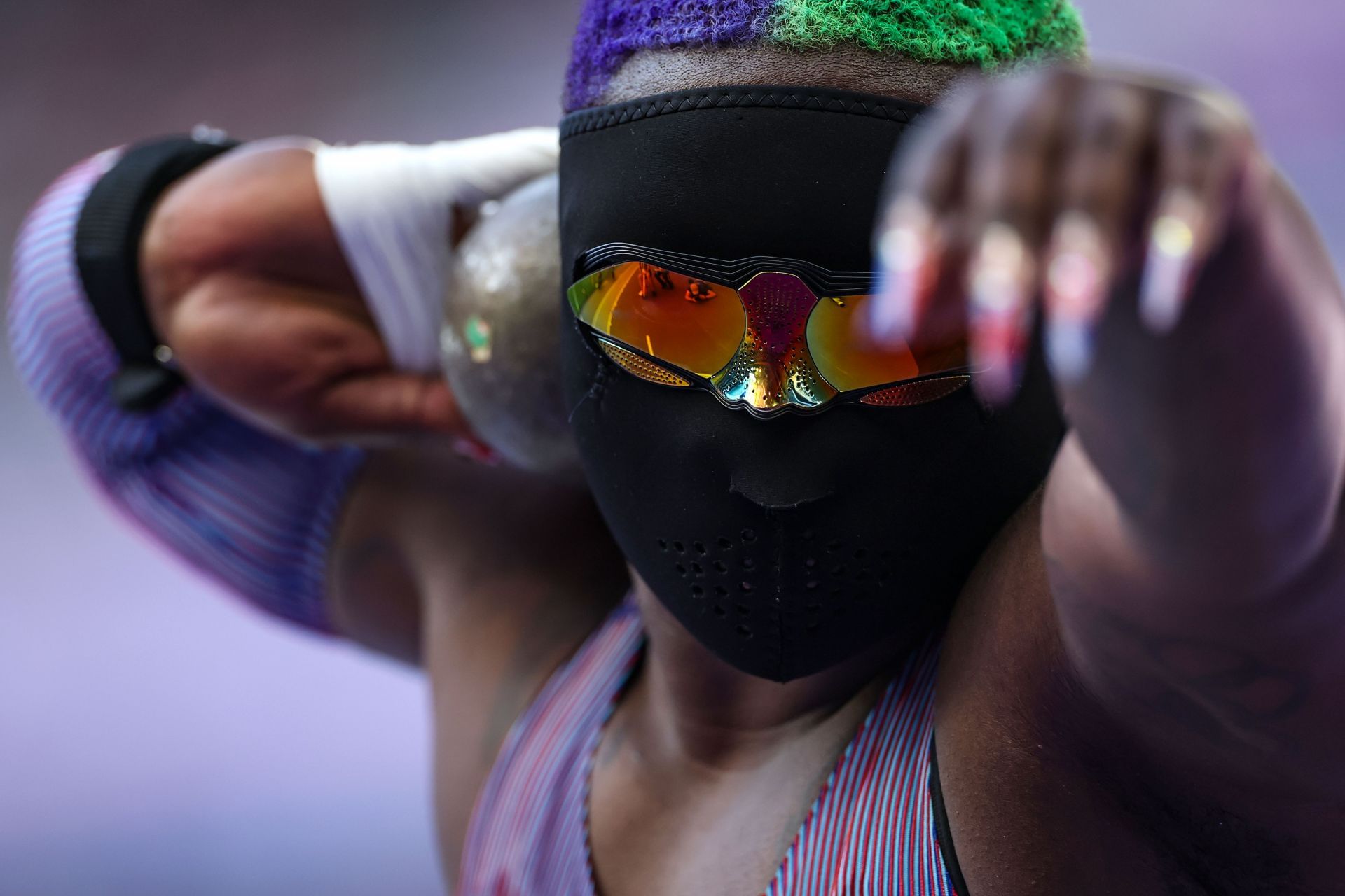 Raven Saunders competes in Athletics - Olympic Games Paris 2024: Day 13 - Source: Getty