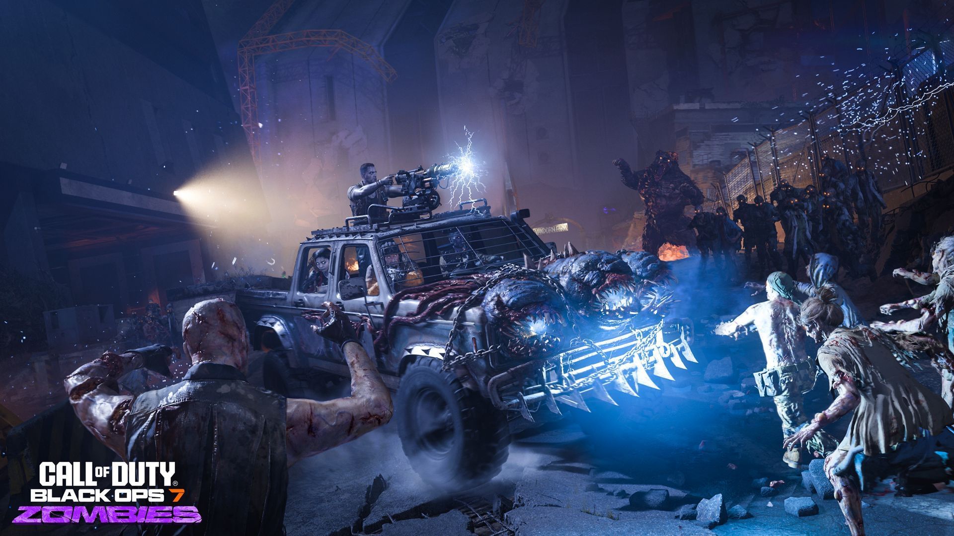 Vehicular combat in Black Ops 7 Zombies (Image via Activision)