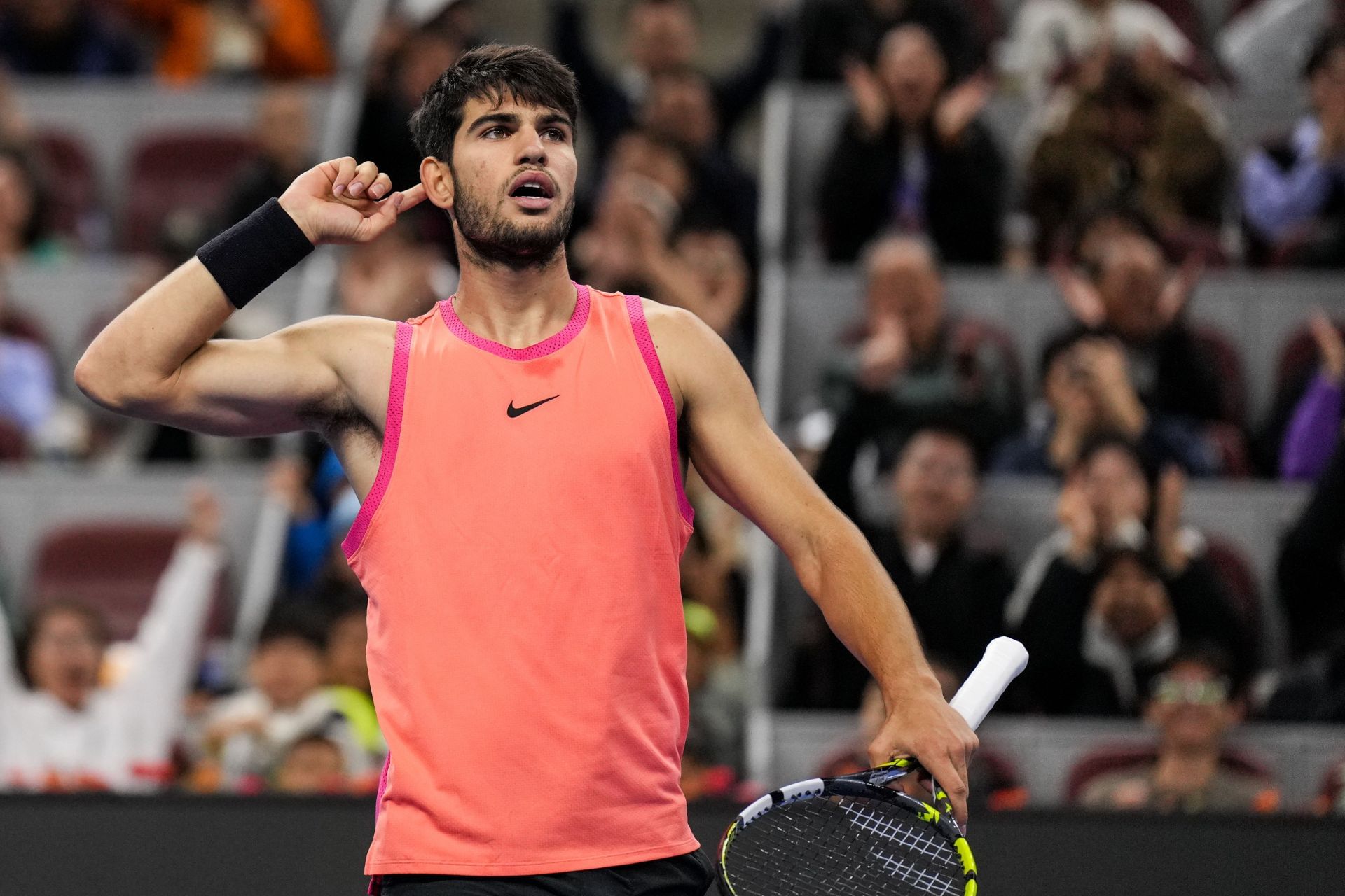 Carlos Alcaraz at the 2024 China Open - Image Source: Getty