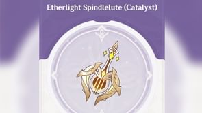 Genshin Impact Etherlight Spindlelute stats and materials