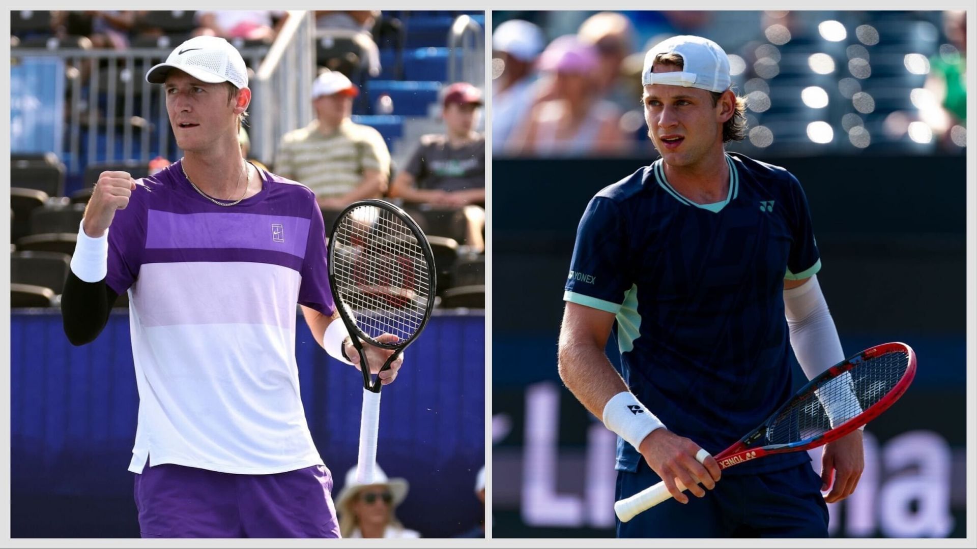 Sebastian Korda vs Zizou Bergs is one of the first-round matches at the Shanghai Masters 2025. (Photos: Getty)