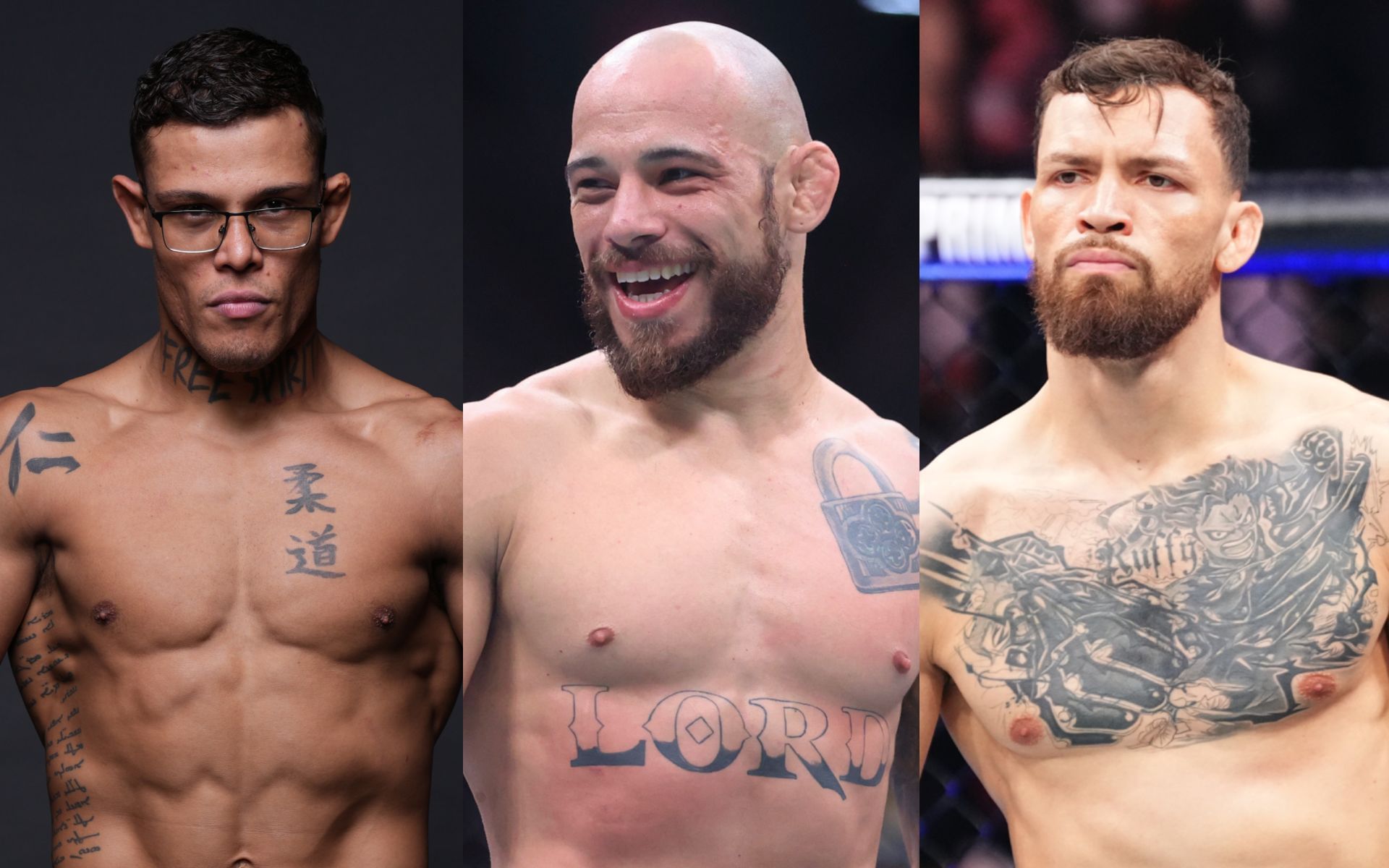 UFC analyst talks Caio Borralho (left), Jean Silva (middle) and Mauricio Ruffy