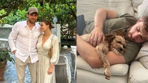 Leon Draisaitl and wife Celeste pen heartfelt messages on their cavapoo dog Bowie's 6th birthday