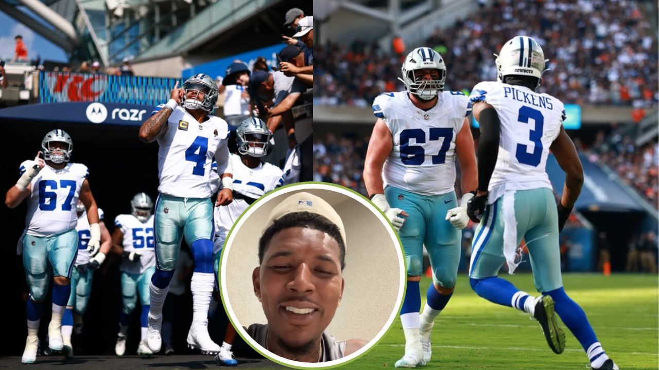 &quot;Karma weak flag tried to cheat for cowgirls&quot;: Ex-Laker piles on Dallas Cowboys&rsquo; woes with scathing remarks after Bears&rsquo; beatdown. [photo: @swaggyp1/IG, @dallascowboys/IG]