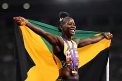 Shericka Jackson makes feelings clear after losing top spot at the World Athletics Championships