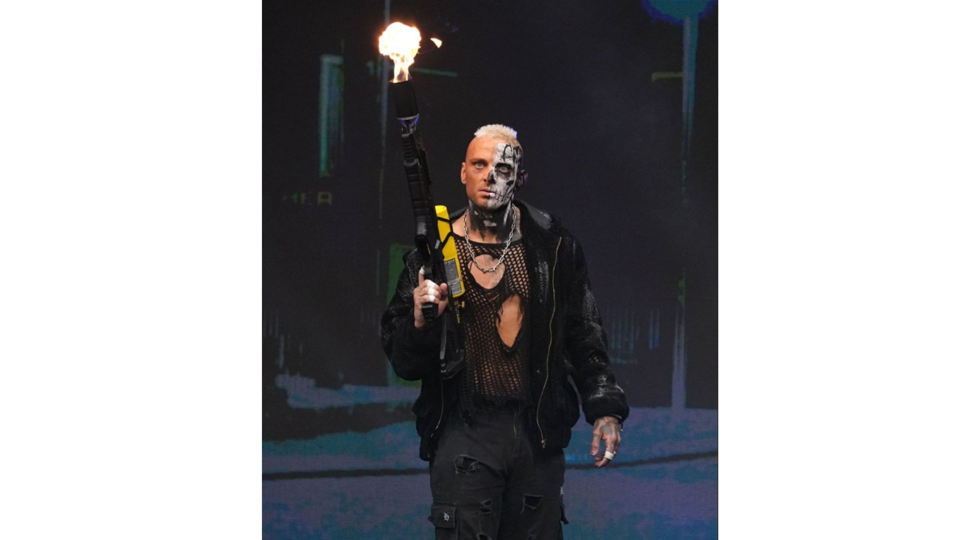 Darby Allin wielding a flame-thrower [Image Credits: AEW on TV (X/Twitter)]
