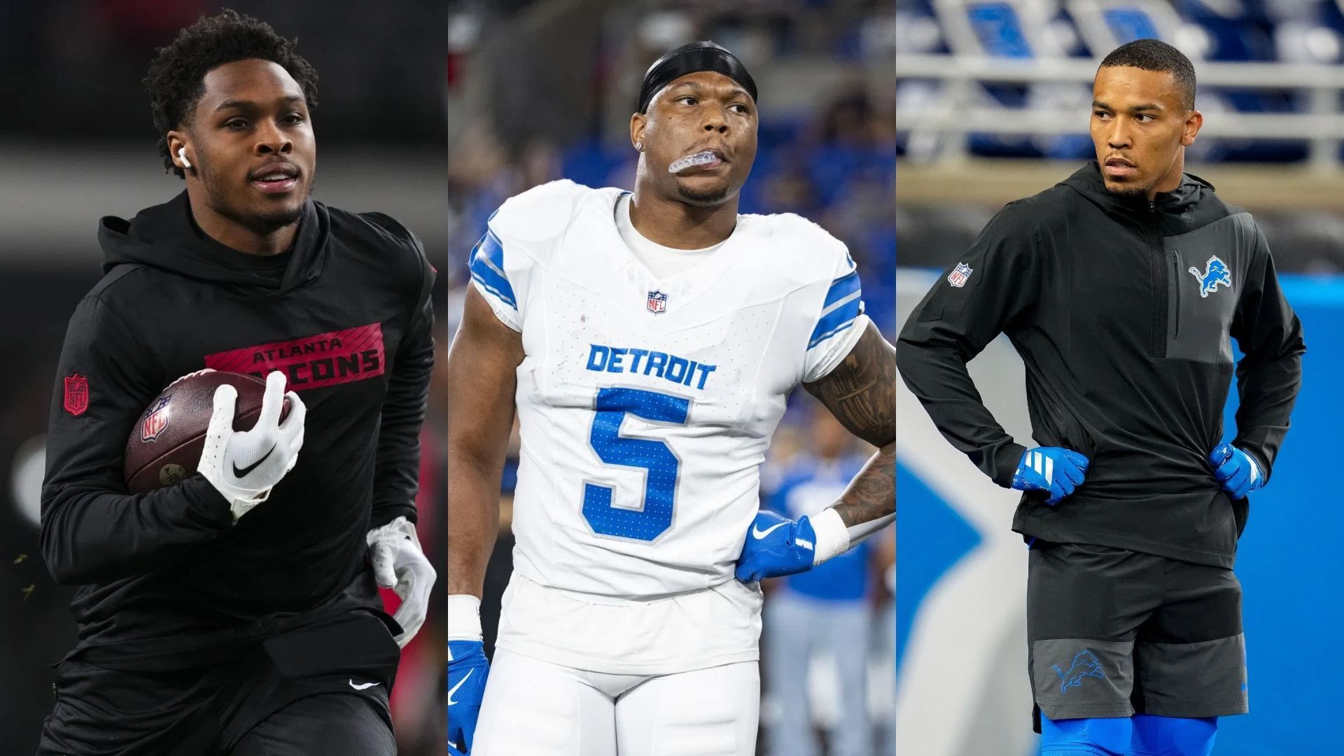 David Montgomery compares Amon-Ra St. Brown to Darnell Mooney - via Getty-CMS