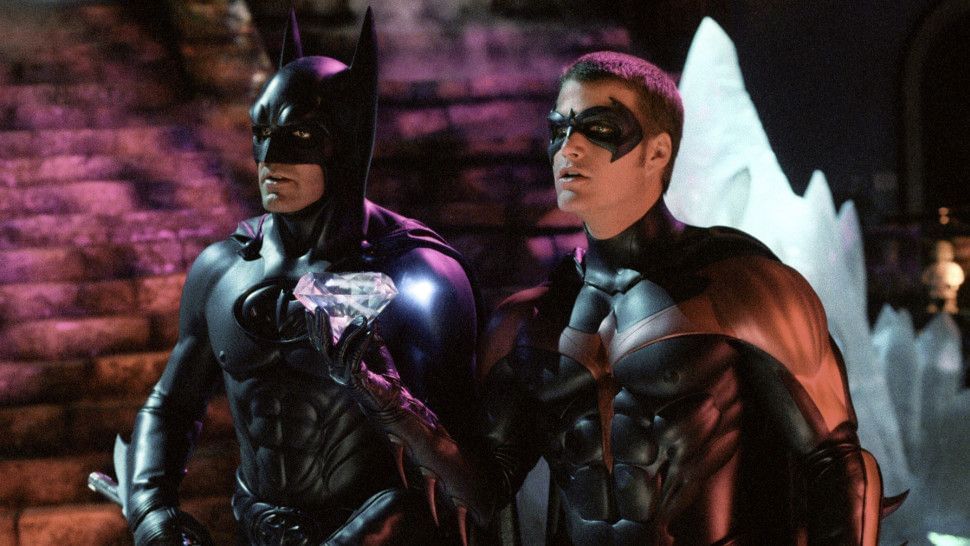 George Clooney as Batman and Chris O&#039;Donnell as Robin in Batman &amp; Robin (Image via Warner Bros.)