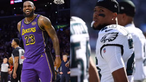 LeBron James’ latest cleats pay mesmerizing tribute to Saquon Barkley’s iconic hurdle