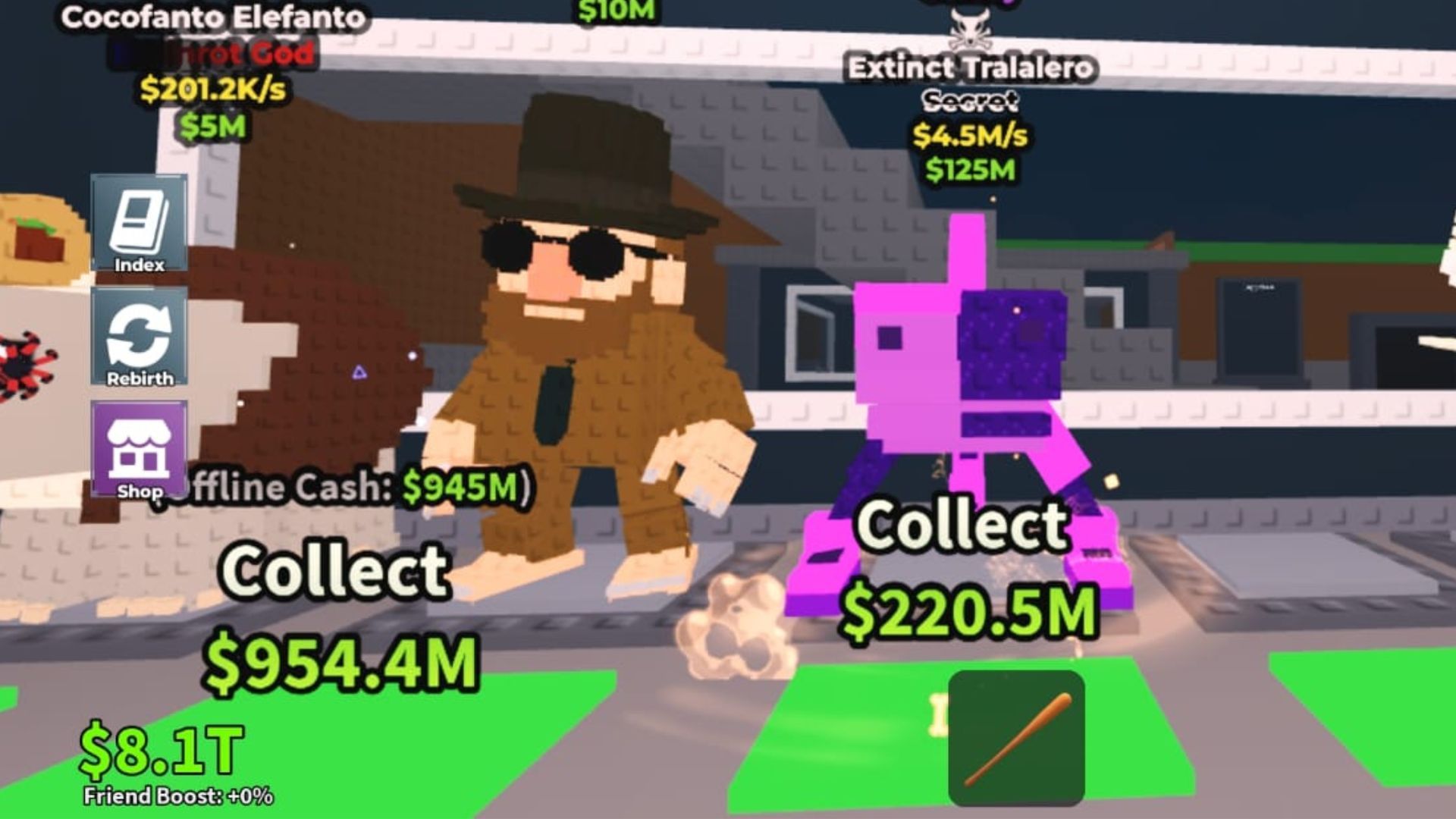 An Extinct Tralalero with the Galaxy Mutation (Image via Roblox)