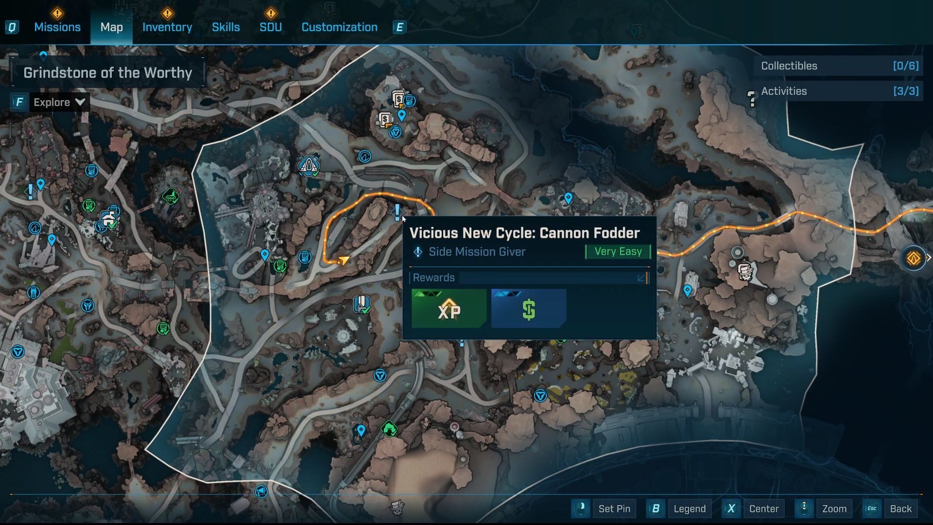 Location of Vicious New Cycle Cannon Fodder in Borderlands 4 (Image via Youtube/@WoWQuest)