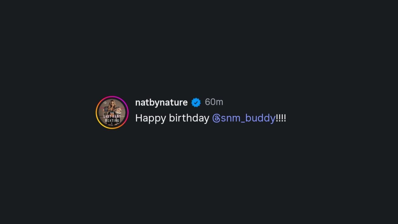 Natalya&#039;s comment [Image via Rhea Ripley&#039;s Instagram]