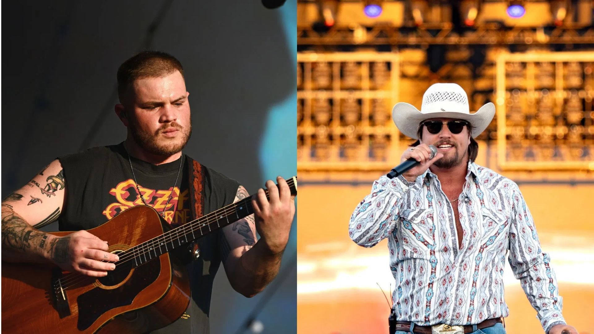 Zach Bryan and Gavin Adcock (Images via Getty)