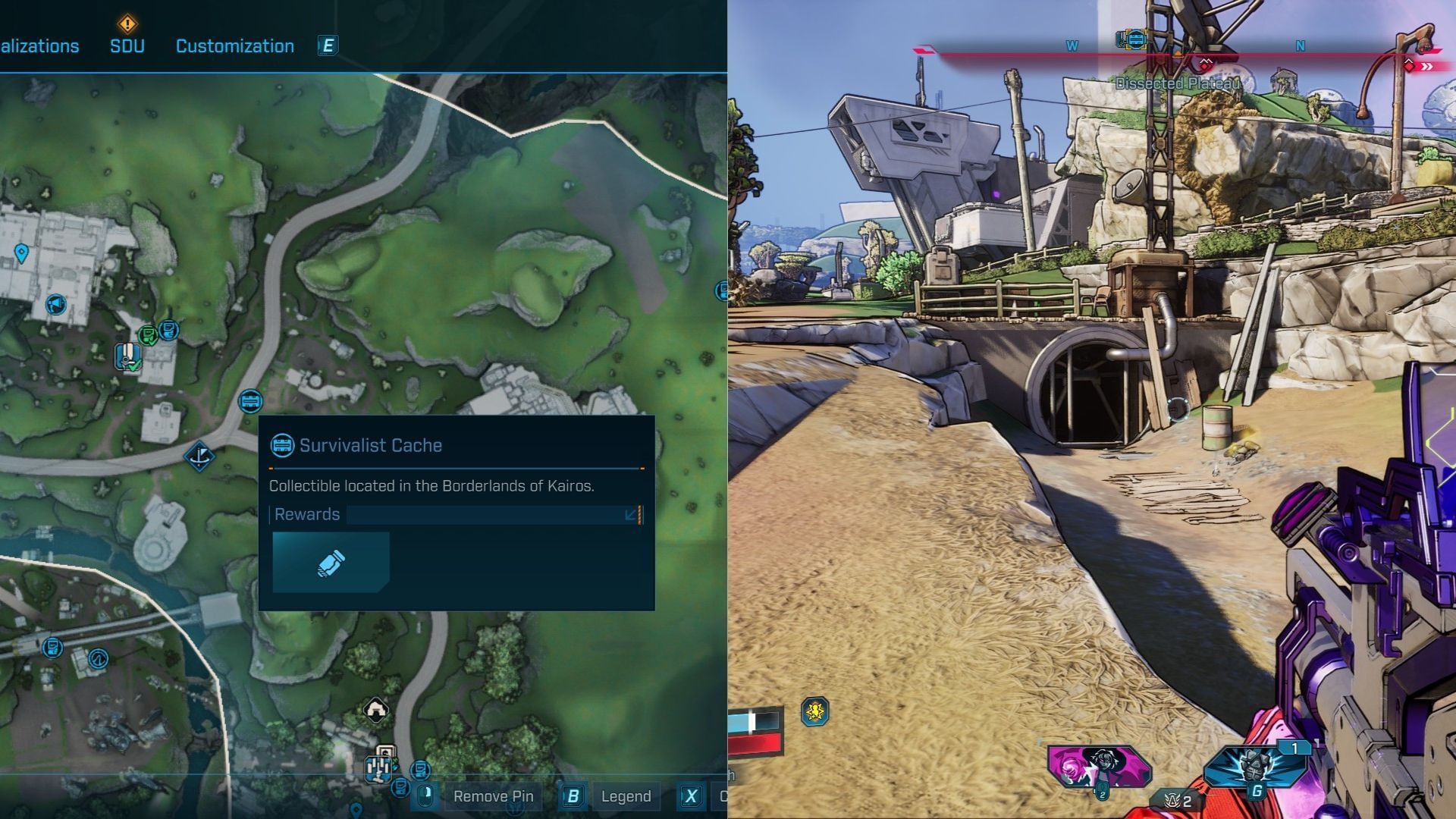 Find the underground drain leading to the cache (Image via 2K)