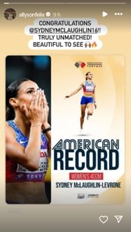 Screenshot of Felix's Instagram story.