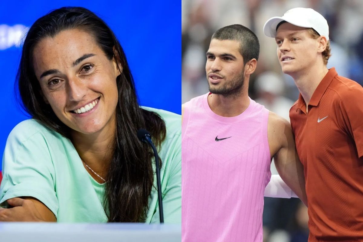 Caroline Garcia , Carlos Alcaraz and Jannik Sinner - Source: Getty