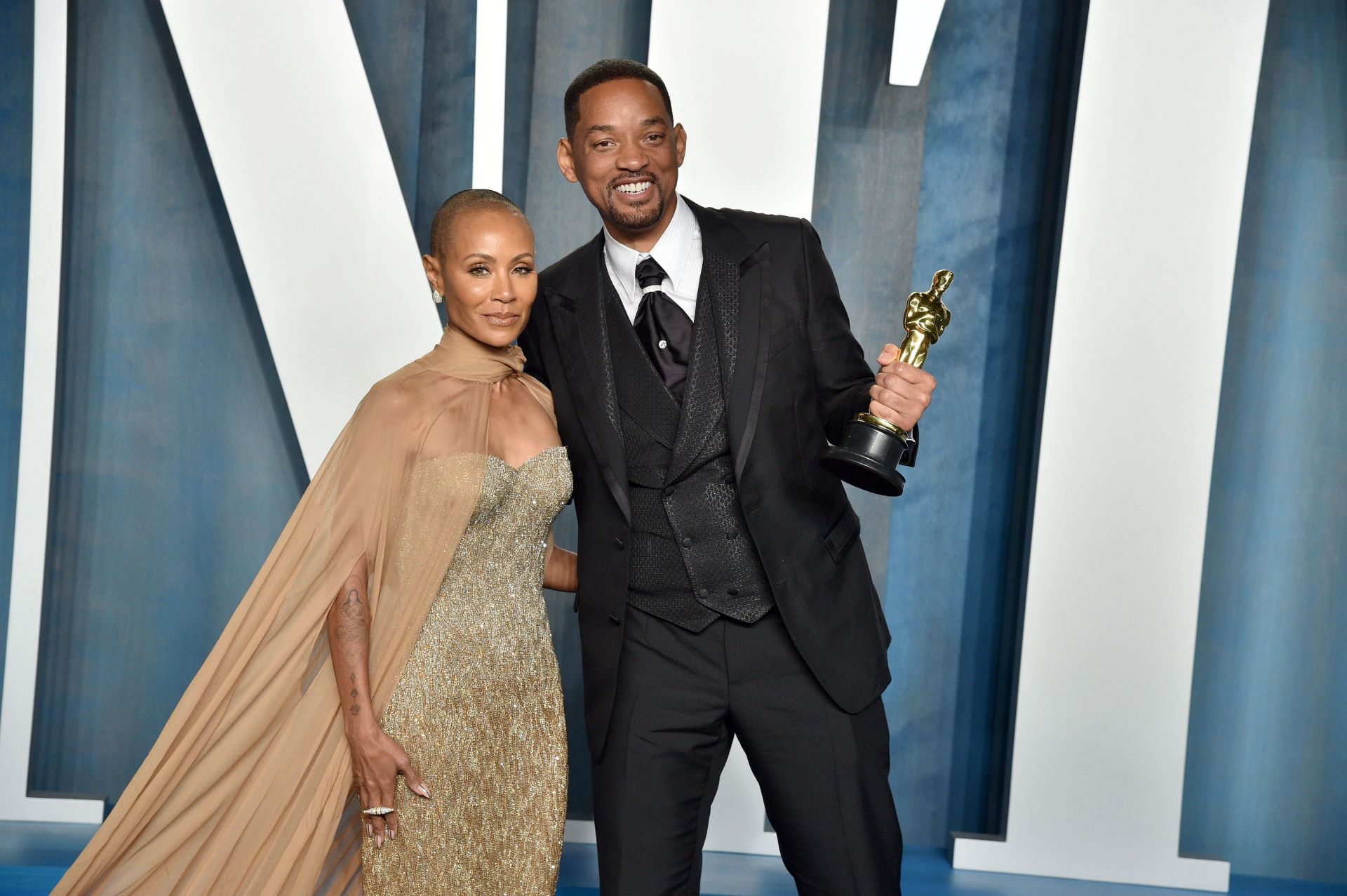 Jada Pinkett Smith and Will Smith at the 2022 Oscars (Image via Getty)