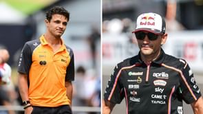 Watch: Lando Norris zooming through the MotoGP paddock with reigning champion Jorge Martin during the San Marino GP race weekend