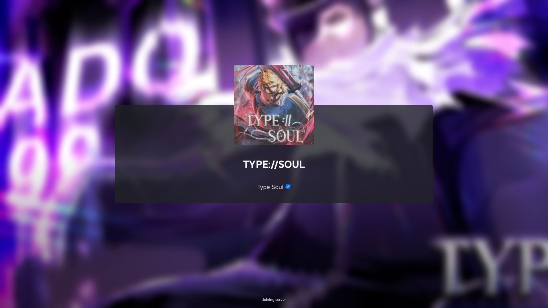 Roblox Type Soul