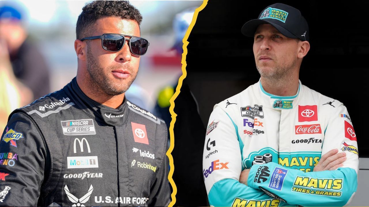 Bubba Wallace and Denny Hamlin