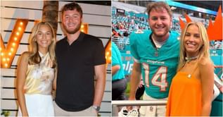 Quinn Ewers GF Mady Barnes shows off floral-themed gameday outfit twinning with Dolphins rookie before Patriots showdown