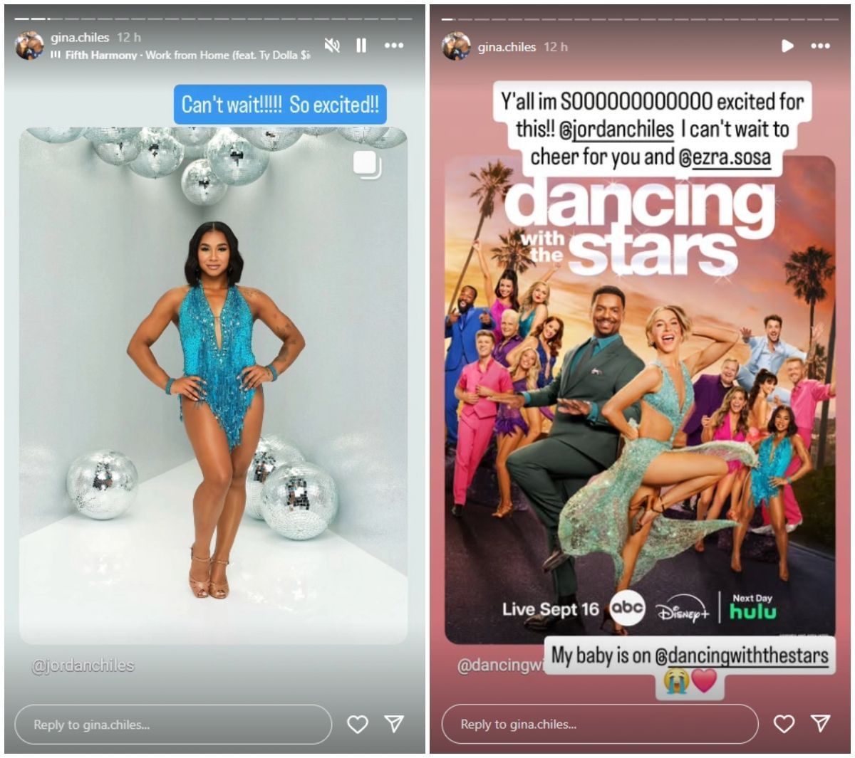 Gina Chiles heaped praise on her daughter; Instagram - @gina.chiles