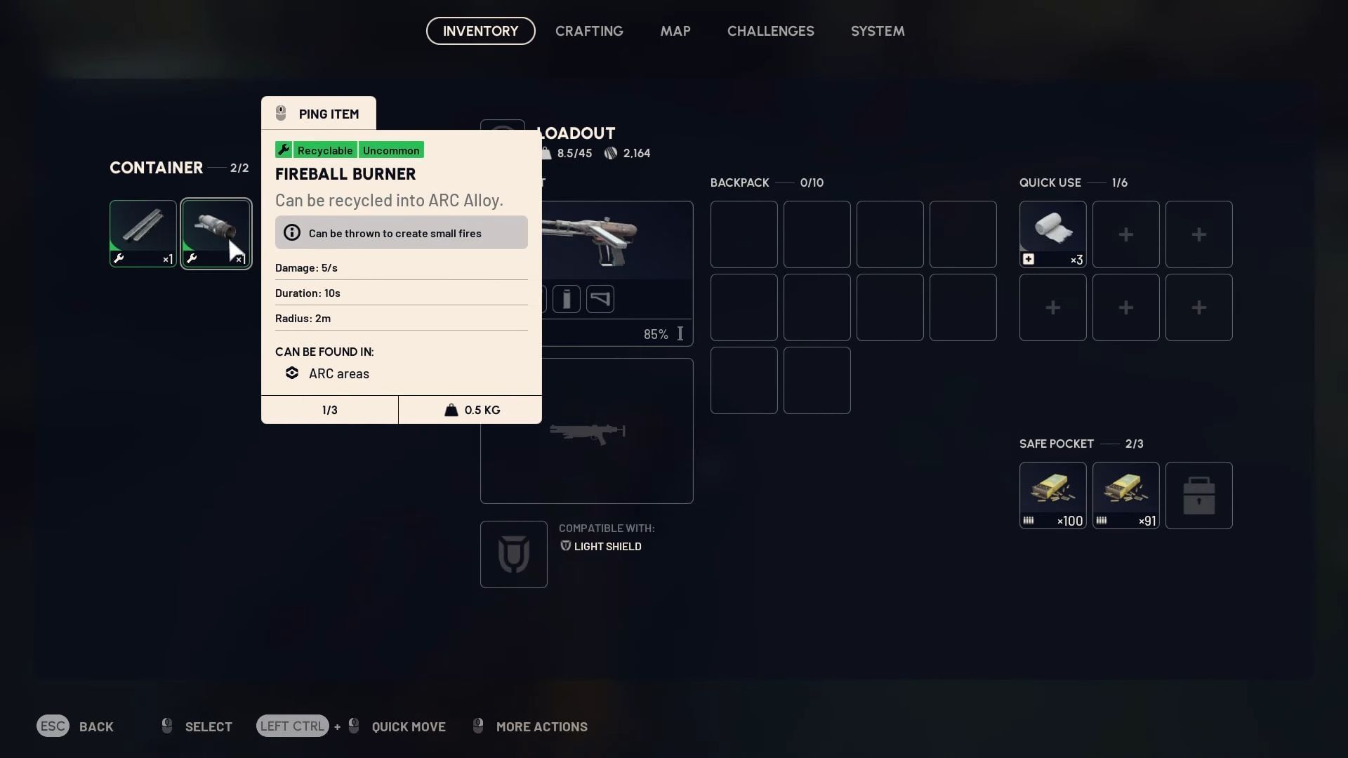 Collecting Fireball Burners (Image via Embark Studios and YT.com/@nickkokimiko)