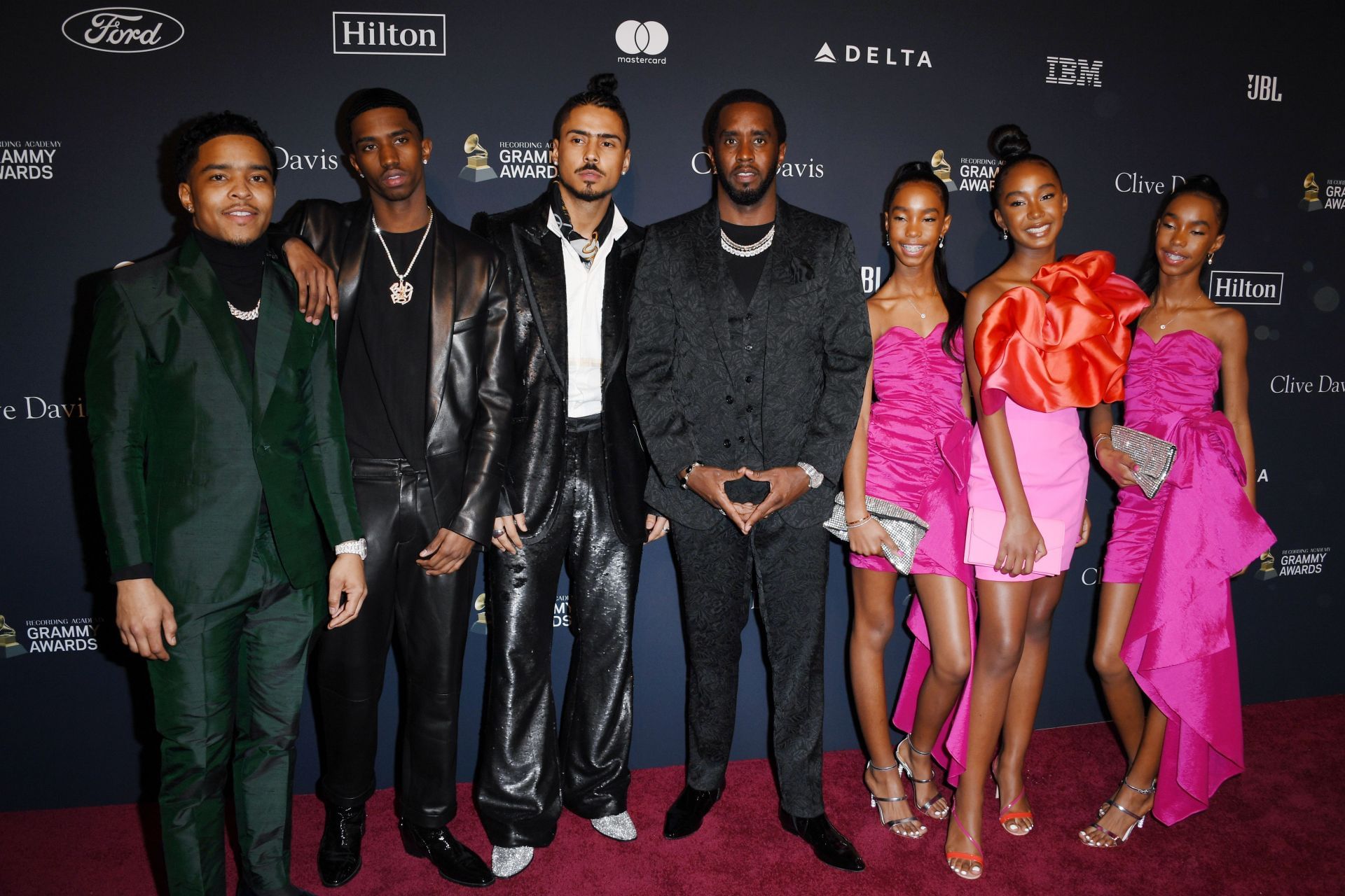 The Combs family at the Pre-GRAMMY Gala and GRAMMY Salute to Industry Icons Honoring Sean &quot;Diddy&quot; Combs (Image via Getty)