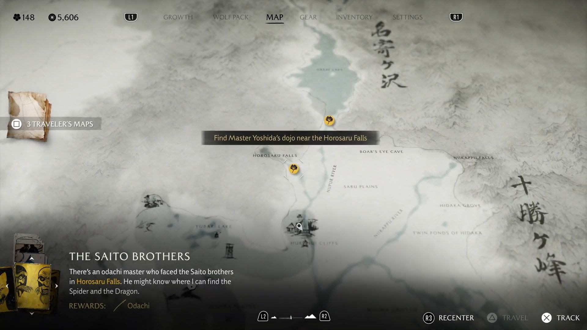 Master Yoshida&#039;s location in Ghost of Yotei (Image via Sportskeeda Gaming || Sucker Punch)