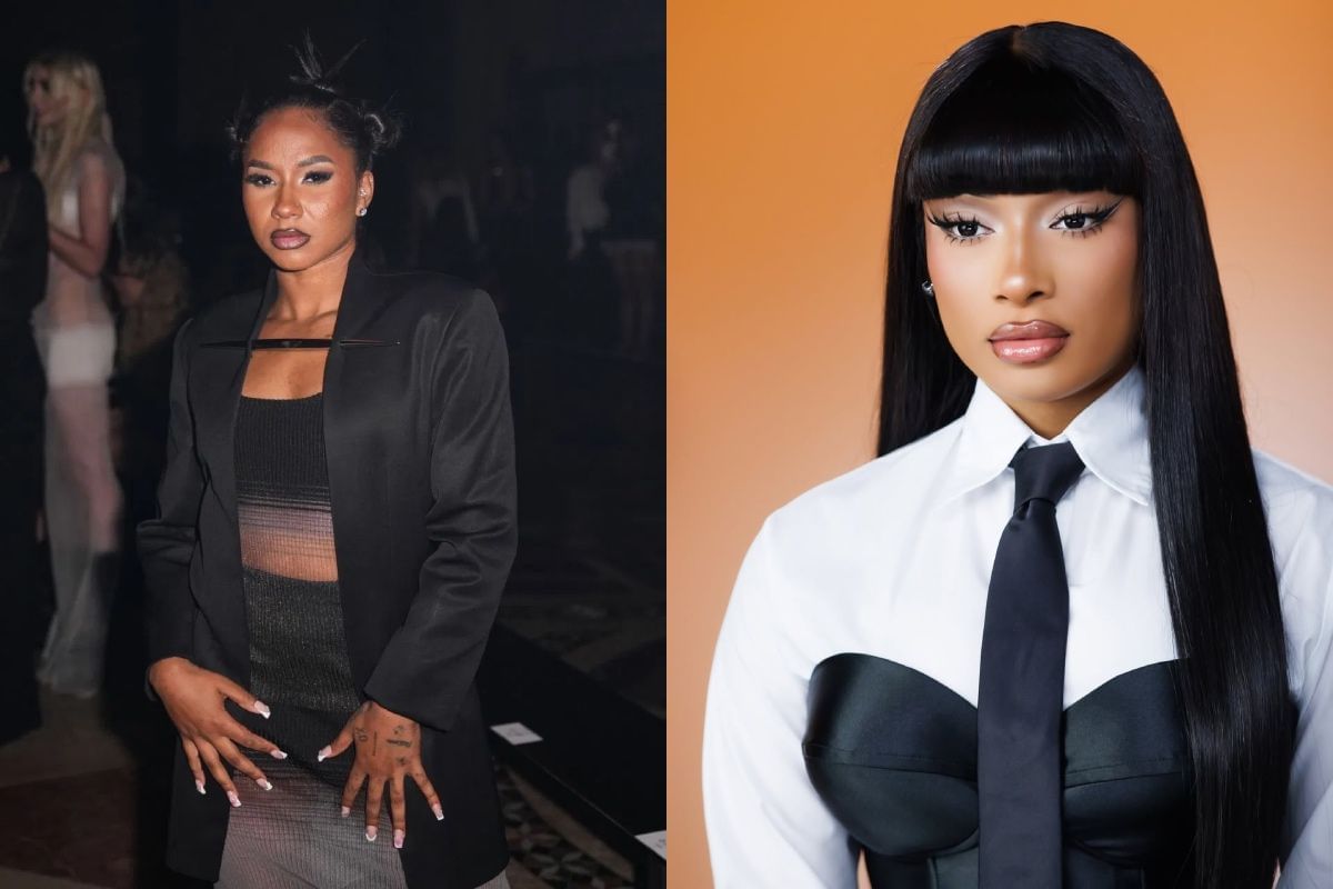 Jordan Chiles and Megan Thee Stallion - Source: Getty