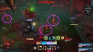 Make sure players are running over the red circles for this Fellowship boss mechanic (Image via Arc Games/YouTube@zoly421)