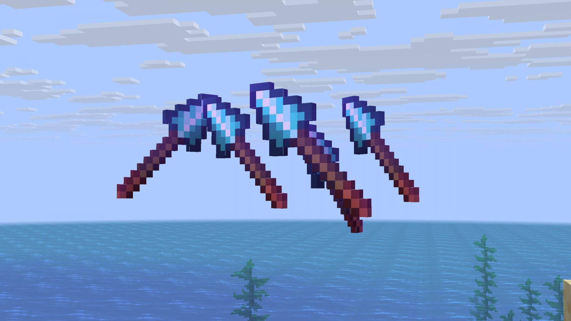 There are several great enchantments that can be applied on a spear (Image via Sportskeeda Gaming || Mojang Studios)