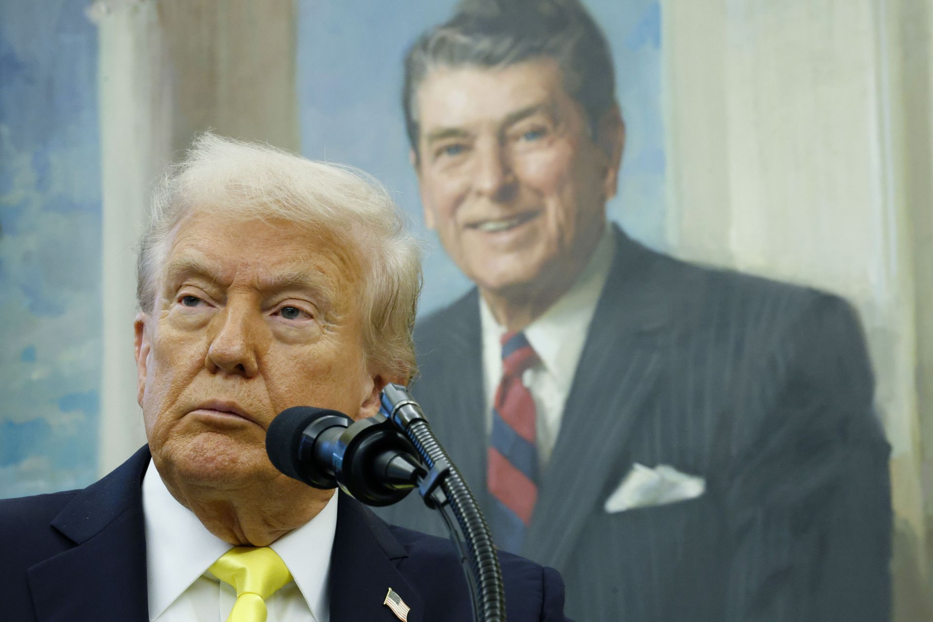 President Trump Holds Press Conference With FBI Director Kash Patel - Source: Getty