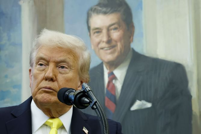 President Donald Trump reveals his favourite snack while playing a round of golf with his granddaughter