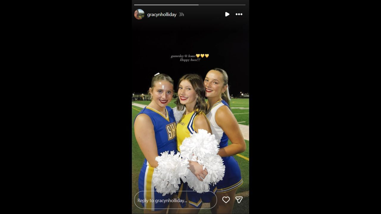 Screenshot of Gracyn Holliday&#039;s Instagram Story (Image from - Instagram.com/@gracynholliday IG Stories)
