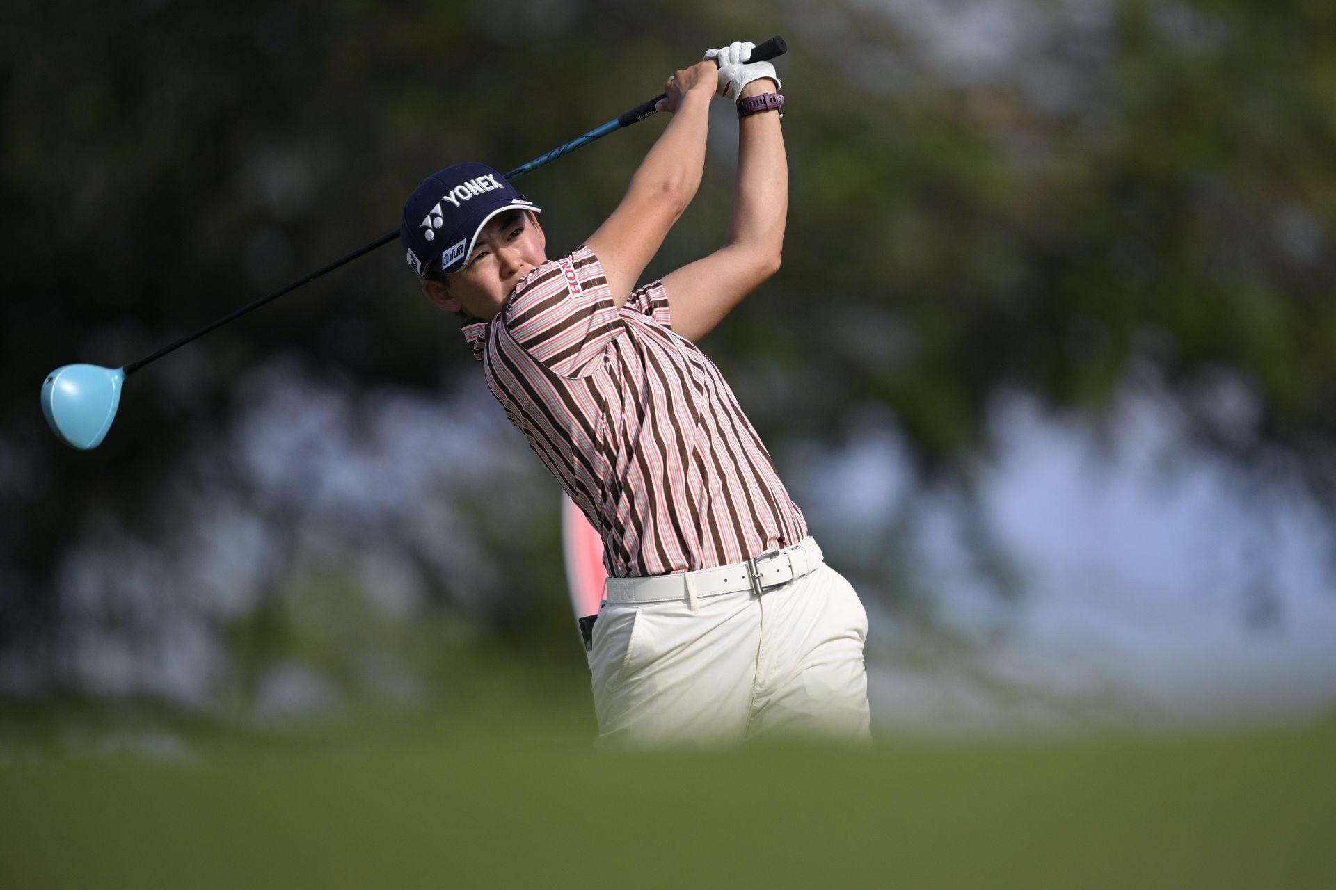 Akie Iwai takes the lead at the Lotte Championship (Image Source: Getty)