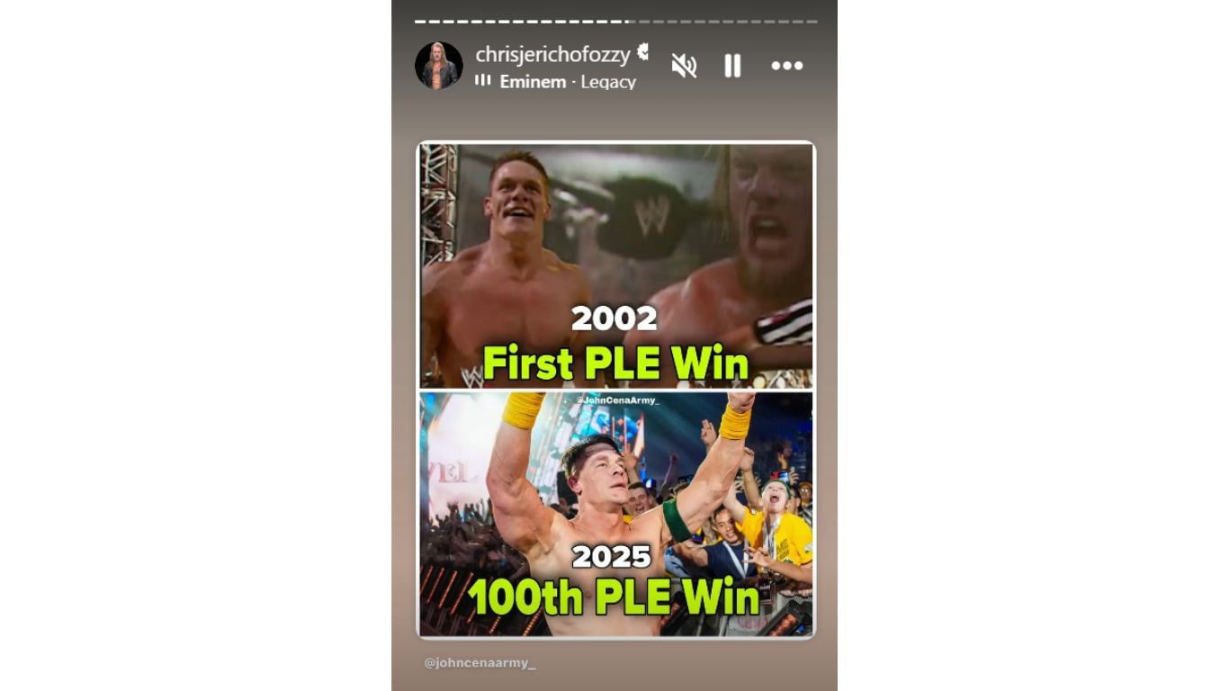 Chris Jericho&#039;s IG story [Screengrab via Instagram]