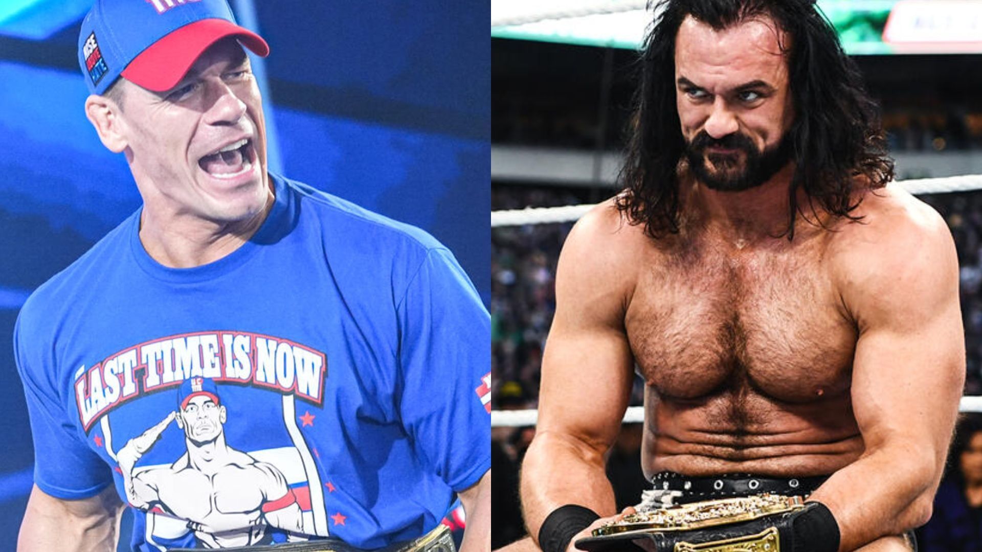 John Cena; Drew McIntyre (Images via WWE.com)