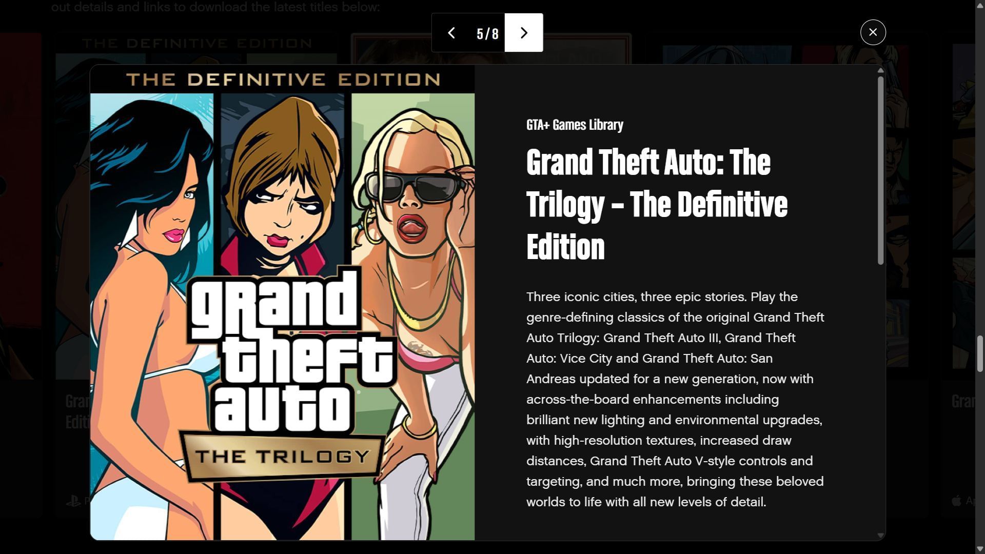 GTA Trilogy Definitive Editions were not the most popular remasters among fans (Image via Rockstar Games)