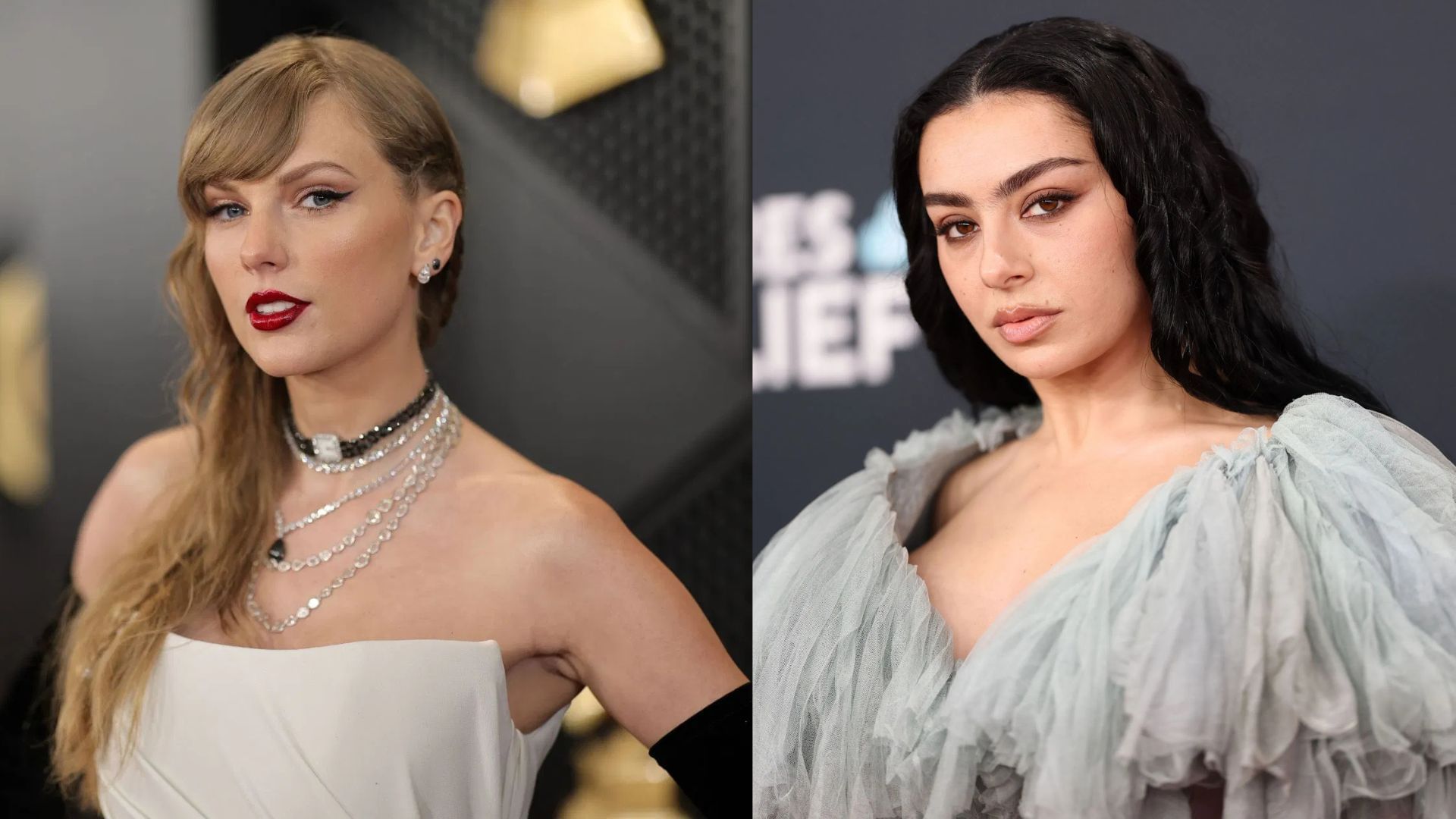 From L to R: Taylor Swift and Charli XCX  (Image via Getty Images)