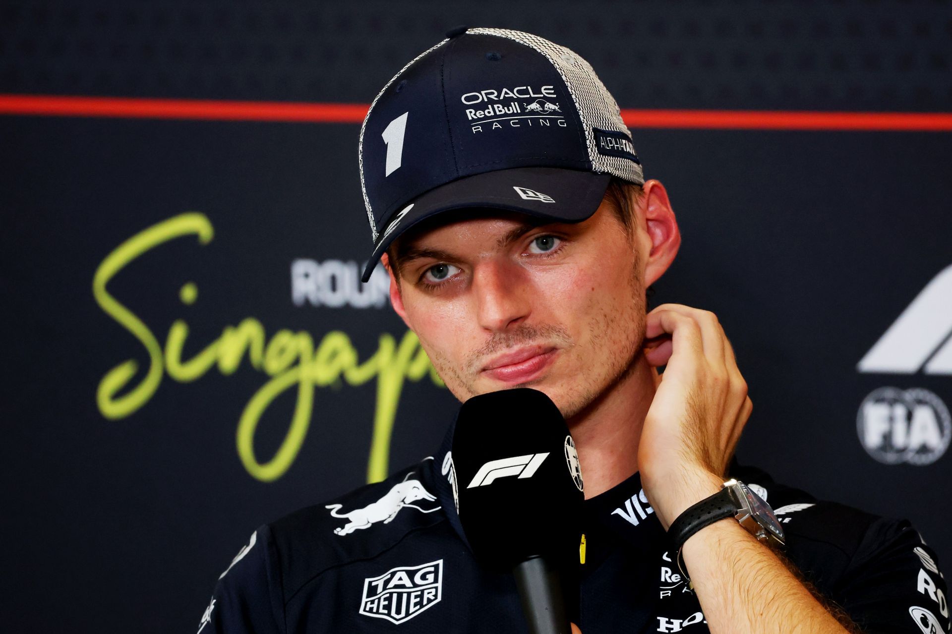 Max Verstappen at the F1 Grand Prix Of Singapore - Qualifying - Source: Getty