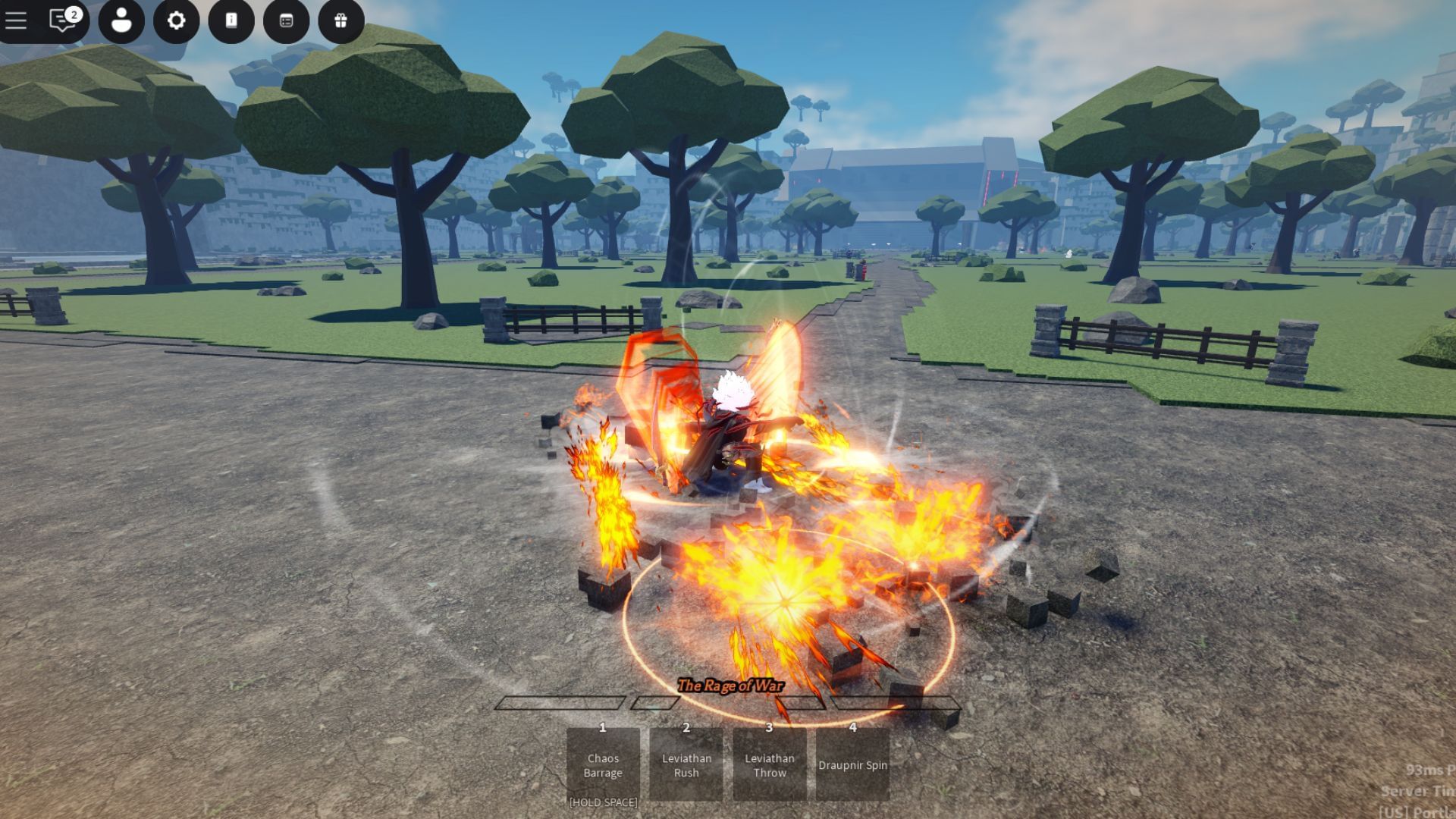 Players can enter the ultimate mode after filling up the meter by fighting others (Image via Roblox)