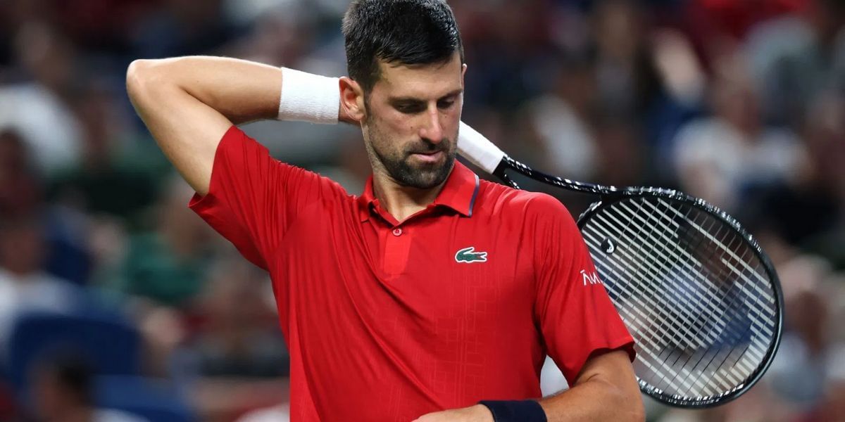 Novak Djokovic yells at coach, skips press conference under doctor orders (Source: Getty)